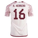Maglia Trasferta Hector Herrera #16 Messico Coppa del Mondo 2022