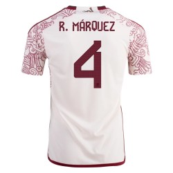Rafael Marquez #4 Messico Maglia Trasferta Coppa del Mondo 2022