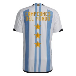 Maglia Versione Giocatore Casa Campioni Argentina Coppa del Mondo 2022 - 3 Stella