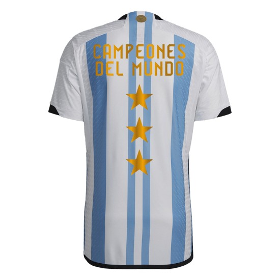 Maglia Versione Giocatore Casa Campioni Argentina Coppa del Mondo 2022 - 3 Stella
