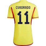 Juan Cuadrado #11 Colombia Maglia Casa Coppa del Mondo 2022