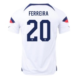 Jesus Ferreira #20 USMNT Maglia Casa Coppa del Mondo 2022