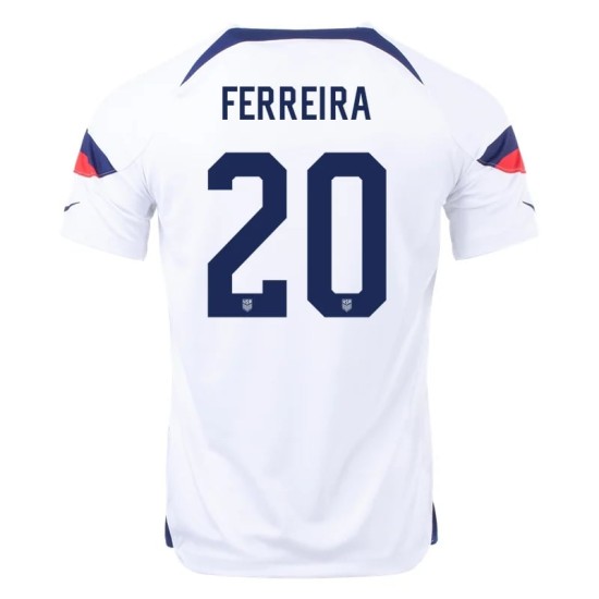 Jesus Ferreira #20 USMNT Maglia Casa Coppa del Mondo 2022