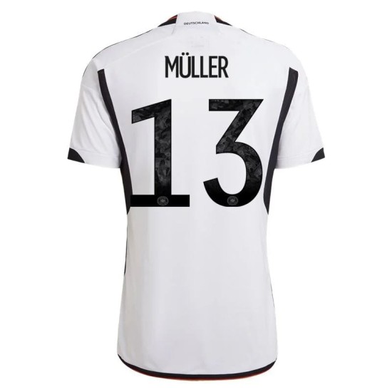 Thomas Muller #13 Germania Maglia Casa Coppa del Mondo 2022