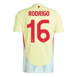 Maglia Trasferta Rodrigo #16 Spagna EURO 2024