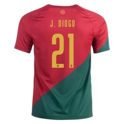 Diogo Jota #21 Portogallo Maglia Casa Coppa del Mondo 2022