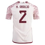 Nestor Araujo #2 Messico Maglia Trasferta Coppa del Mondo 2022