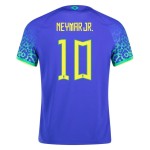Neymar #10 Brasile Maglia Trasferta Coppa del Mondo 2022