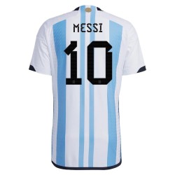 Lionel Messi #10 Argentina Maglia Casa Coppa del Mondo 2022