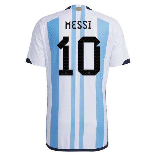 Lionel Messi #10 Argentina Maglia Casa Coppa del Mondo 2022 Lionel Messi #10 Argentina Maglia Casa Coppa del Mondo 2022