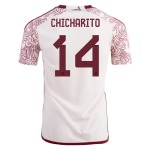 Javier Hernandez Chicharito #14 Messico Maglia Trasferta Coppa del Mondo 2022