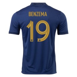 Karim Benzema #19 Francia Maglia Casa Coppa del Mondo 2022