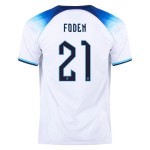 Phil Foden #21 Inghilterra Maglia Casa Coppa del Mondo 2022
