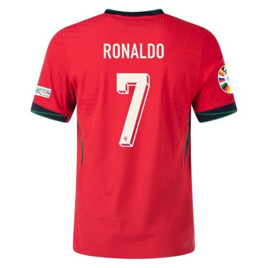 Maglia Versione Giocatore Casa Cristiano Ronaldo #7 Portogallo EURO 2024