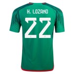 Hirving Lozano #22 Messico Maglia Casa Coppa del Mondo 2022