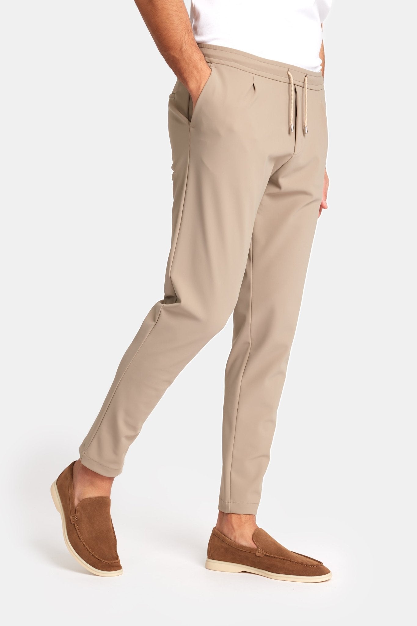 Pantaloni eleganti beige chiaro